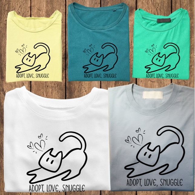 Camiseta Padre de Gato Minimalista (Subido por el creador)