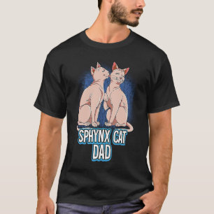 Camiseta Padre de gato Sphynx