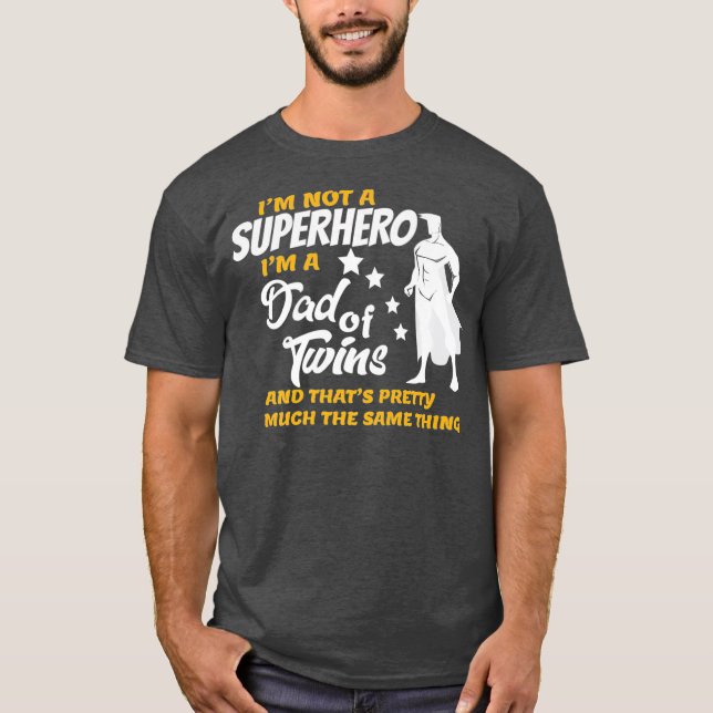 Camiseta Padre de gemelos con regalo gracioso (Anverso)