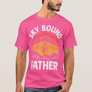 Camiseta Padre de hombre ligado al cielo ala delta planeado