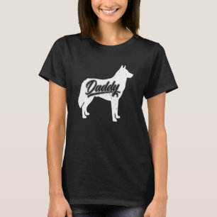 Camiseta Padre de Husky Siberiano de Hombres Perro Papá Pad