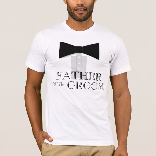 Camiseta Padre de la corbata de vaca de Groom (Anverso)