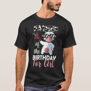 Camiseta Padre De La Familia Chica De Cumpleaños Vaca Prime