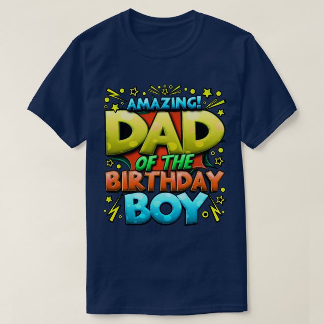 Camiseta Padre de la familia de cumpleaños (Diseño del anverso)