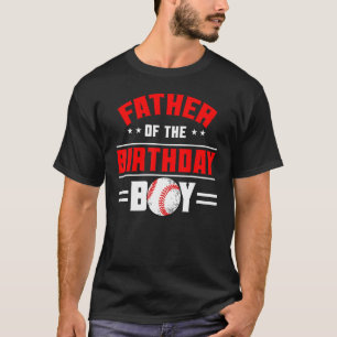 Camiseta Padre De La Familia Temática Del Béisbol De Nacimi