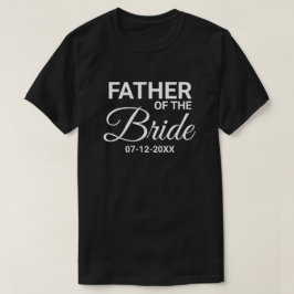 Camiseta Padre de la fiesta de casamiento de novias