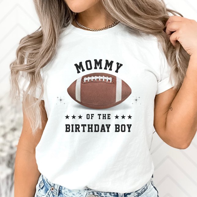 Camiseta Padre de la fiesta de cumpleaños de la madre norte (American Football Mom Birthday Party Parent T-Shirt)