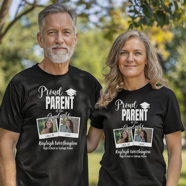 Camiseta Padre de la foto del graduado (Parent of the Graduate Photo T-Shirt)