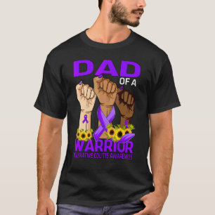 Camiseta Padre De La Mano De Un Guerrero Ulcerativo Concien