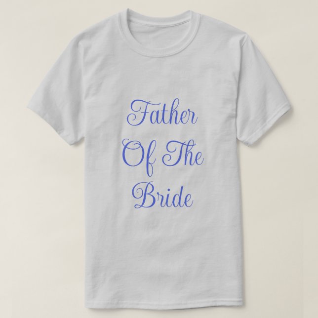 Camiseta Padre De La Novia (Diseño del anverso)