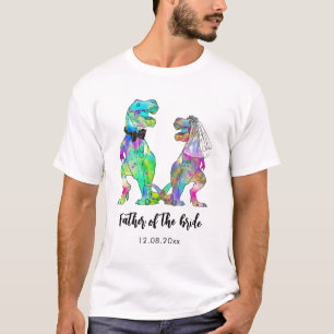 Camiseta Padre de la Novia Dinosaurio T-Rex Divertido