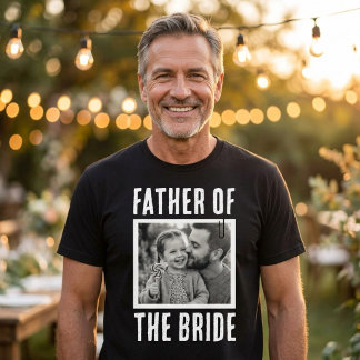 Camiseta Padre de la Novia Foto Personalizada
