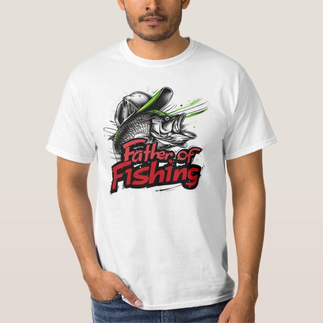 Camiseta Padre de la pesca - Mens Tee (Anverso)