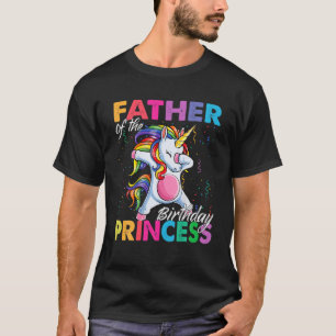 Camiseta Padre De La Princesa De Cumpleaños Chica Dabbing U