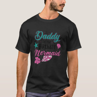 Camiseta Padre De La Sirena Papi Del Cumpleaños Yo Cumpleañ