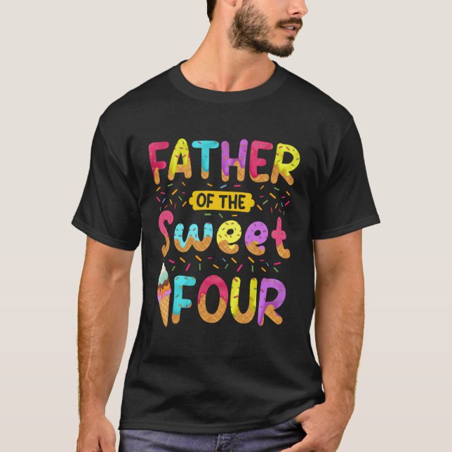 Camiseta Padre De Los Dulces 4.º Helado (Anverso)