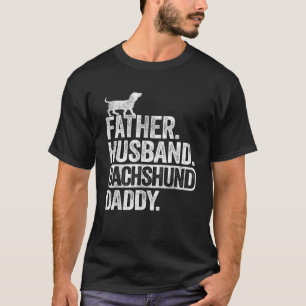 Camiseta Padre de los hombres marido Dachshund Papi Wiener 