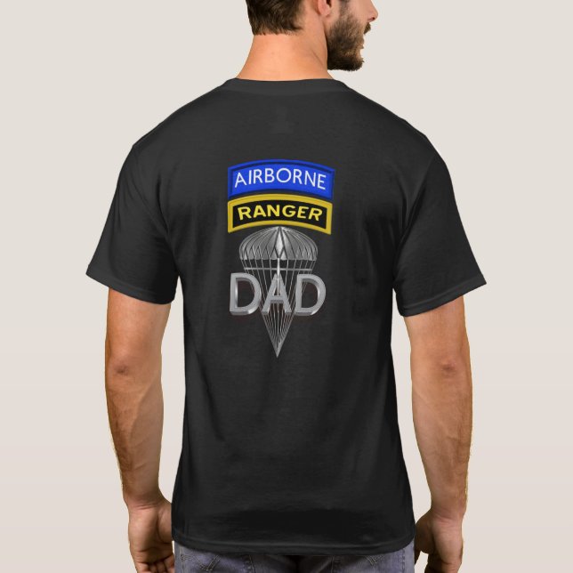 Camiseta padre de los rangos aerotransportados (Reverso)