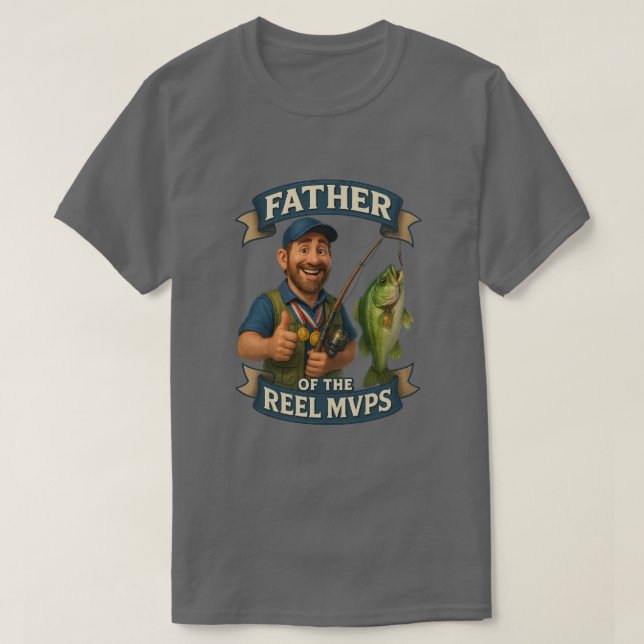 Camiseta Padre de los Reel MVPs pescando papá Tee (Diseño del anverso)