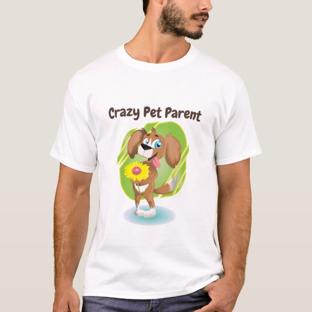 Camiseta Padre de Mascota Loco (Anverso)