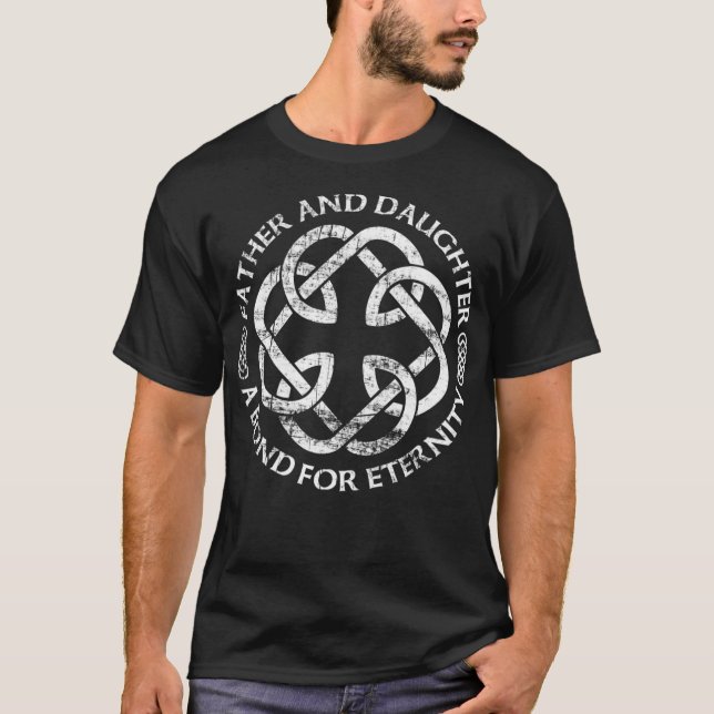 Camiseta Padre de nudo celta y hija un bono para regalo (Anverso)