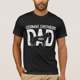 Camiseta Padre de Pastor Alemán Padre de Cachorro