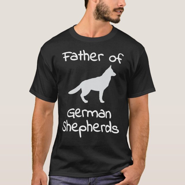 Camiseta Padre De Pastores Alemanes (Anverso)