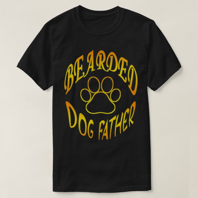 Camiseta Padre de perro barba Classic TShirt (Diseño del anverso)