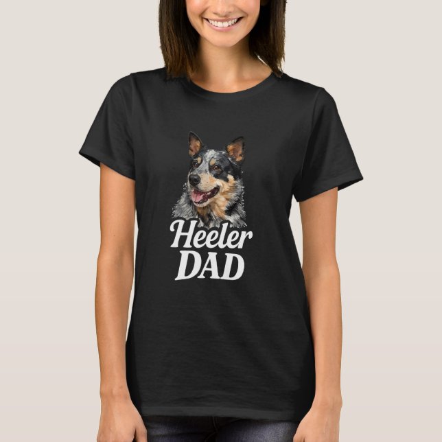 Camiseta Padre de perro boyero australiano (Anverso)