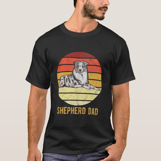 Camiseta Padre de perro del pastor de perro de Australia re (Anverso)