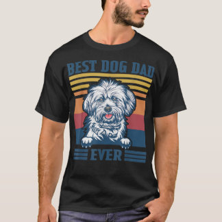 Camiseta Padre de Perro gracioso mejor padre de abso de Lha