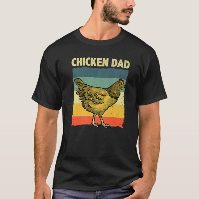 Camiseta Padre De Pollos De Guay Para Hombres Padre Hen Agr (Anverso)