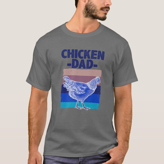 Camiseta Padre De Pollos De Guay Para Hombres Padre Hen Agr (Anverso)