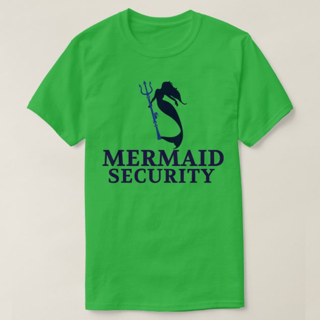 Camiseta padre de seguridad de sirena (Diseño del anverso)