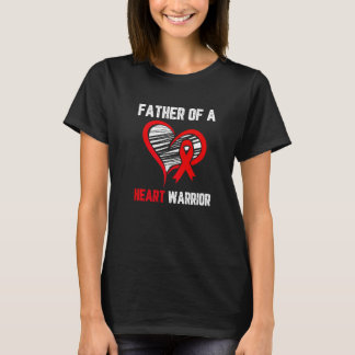 Camiseta Padre de un guerrero del corazón Conciencia de la