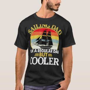 Camiseta Padre De Vela Retro Como Padre De Vela De Papá Cor