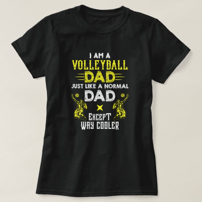 Camiseta Padre de voleibol frío (Diseño del anverso)