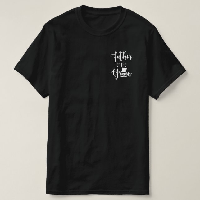 Camiseta Padre Del Boda De Groom (Diseño del anverso)