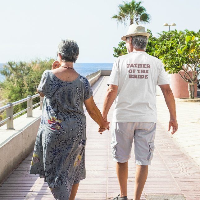 Camiseta Padre del BRIDE White Wedding Party (Subido por el creador)