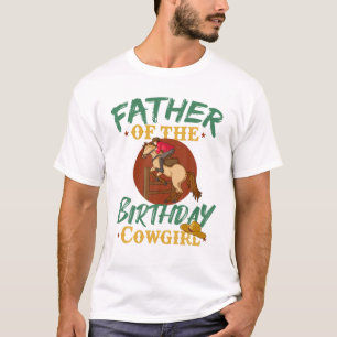 Camiseta Padre Del Chica De Cumpleaños Caballo De Moda Occi