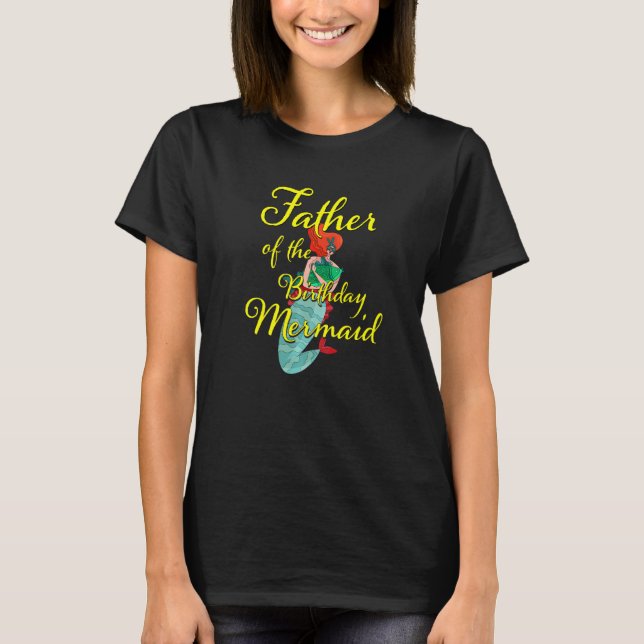Camiseta Padre del Chica de cumpleaños de la hija de sirvie (Anverso)