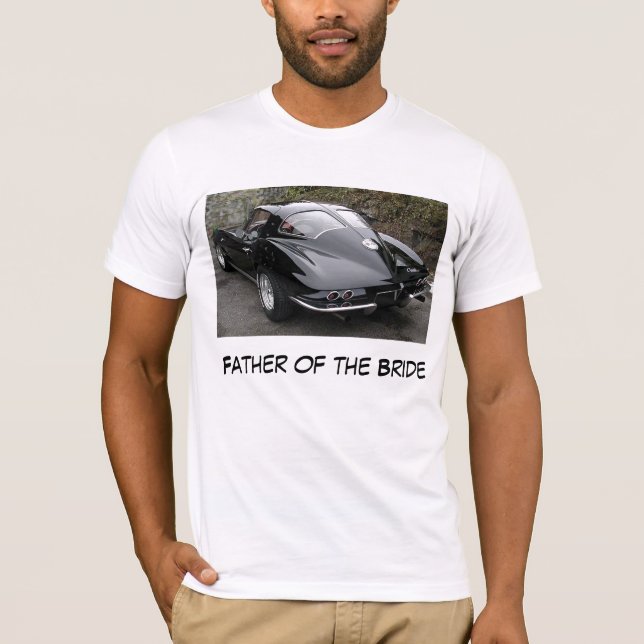Camiseta Padre del Corvette de la novia (Anverso)