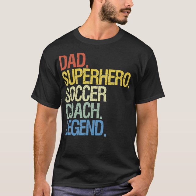 Camiseta Padre del entrenador de fútbol (Anverso)