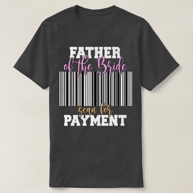 Camiseta Padre Del Escáner De Novias Para Recep Boda De Pag (Diseño del anverso)