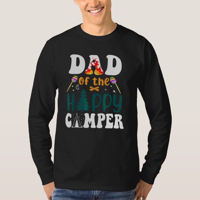 Camiseta Padre Del Feliz Camping Camper Padre (Anverso)