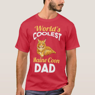 Camiseta Padre del gato de los hombres Maine Coon Dad