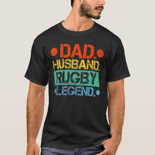 Camiseta Padre del jugador de rugby del marido del estilo d