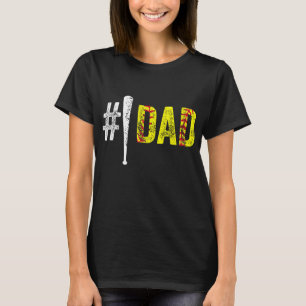 Camiseta Padre del jugador de Softball número uno