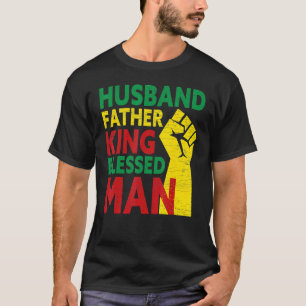 Camiseta Padre del marido de los hombres Rey Bienaventurado