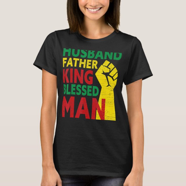 Camiseta Padre del marido de los hombres Rey Bienaventurado (Anverso)
